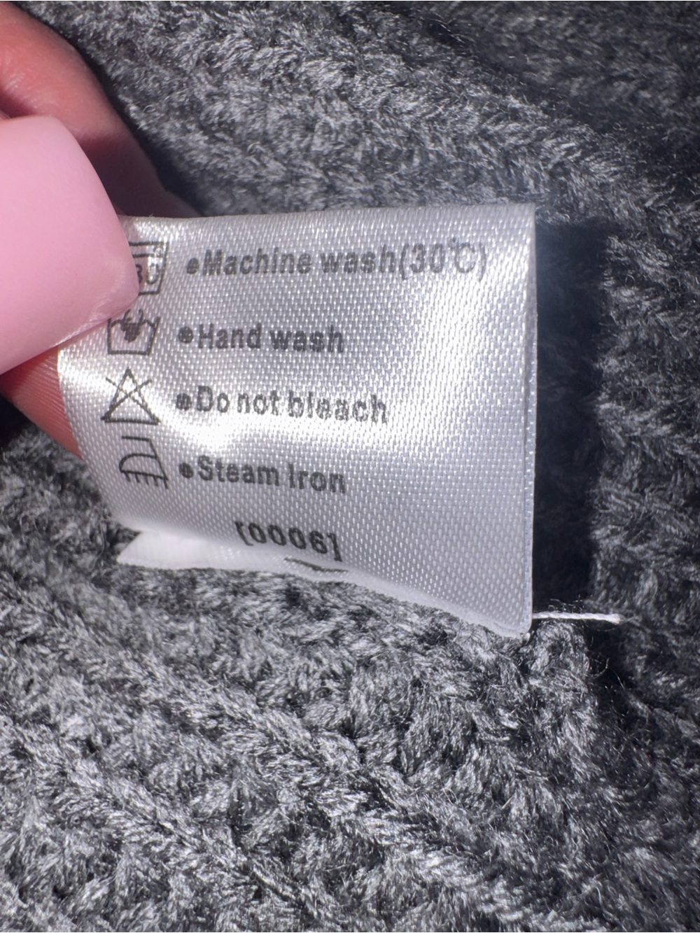 Cozy Open-Front Gray Chunky Knit Cardigan - Picture 8 of 9